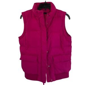 GAP Vibrant Pink Puffer Vest size M
